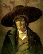 Theodore   Gericault portrait d' homme dit le vendeeen Sweden oil painting artist